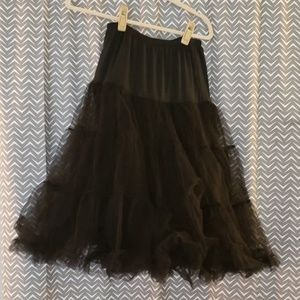 Black Lindy Bop Petticoat UK8-14